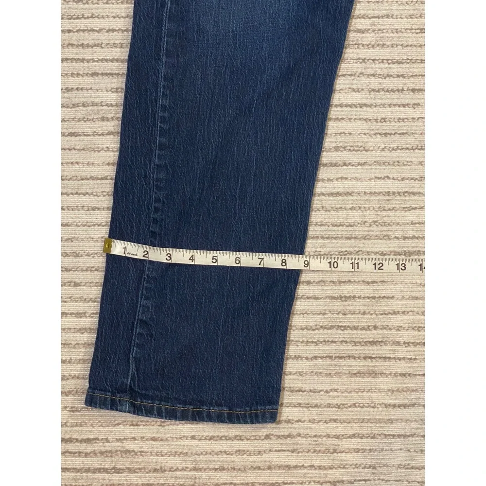 Levis 505 Regular Fit Jeans Mens 40x32 Dark Wash Blue Denim Made in Mexico